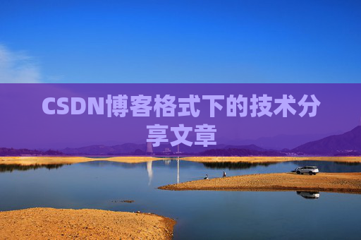 CSDN博客格式下的技术分享文章